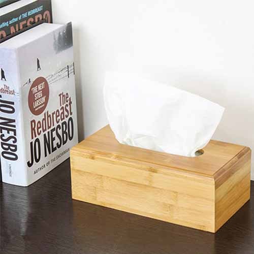 Tissue Box Wooden Rectangular