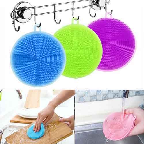 Silicon Dish Washing Scrubber Pad