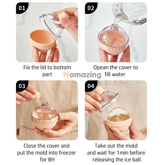 Silicone Ice Ball Mold Pack Of 2Pc