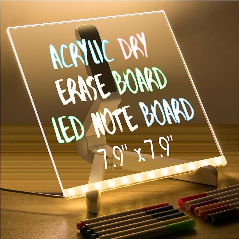 Acrylic LED Board With Stand & Colors