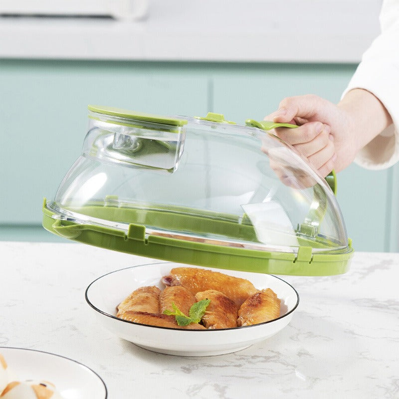 Microwave Splatter Cover With Water Steamer