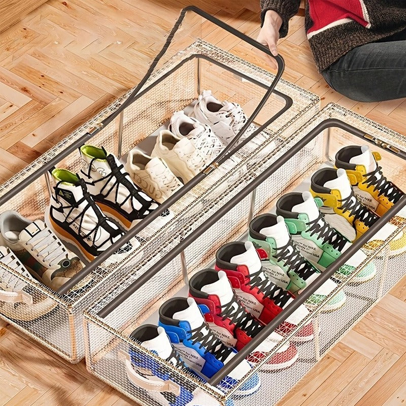 Shoe Storage Box With Steel Frame-Large