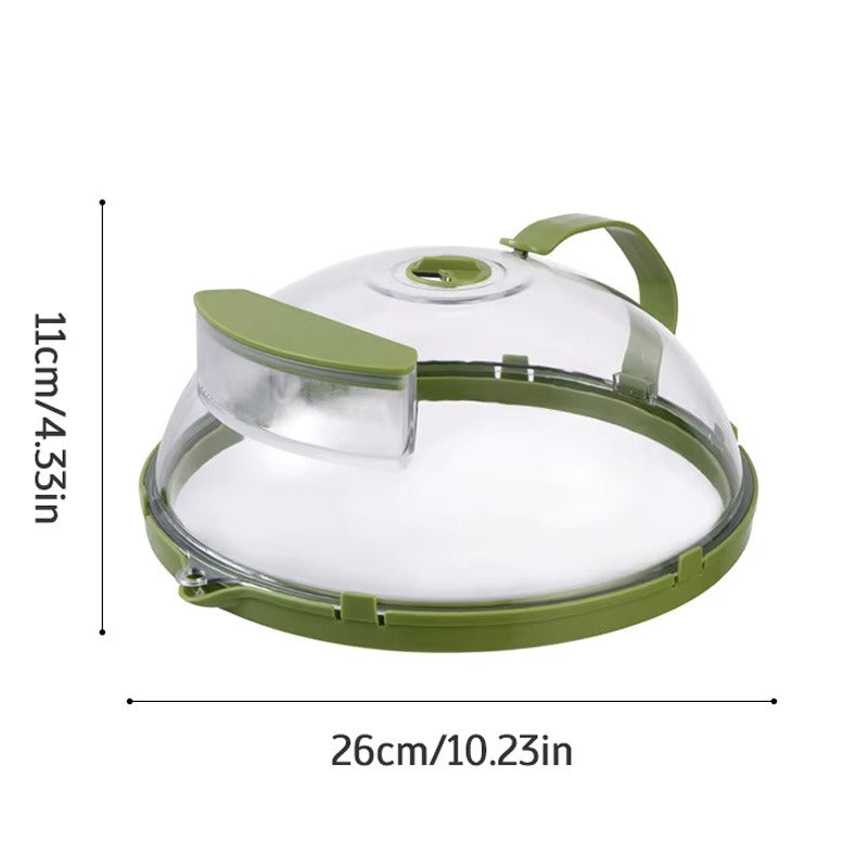 Microwave Splatter Cover With Water Steamer