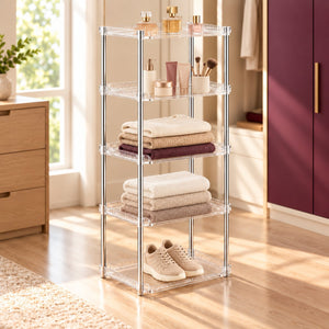 Space-Saving Vertical Shoe Storage Rack - 5 Tiers