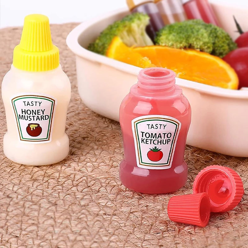 Mini Plastic Squeeze Bottle Pack Of 2