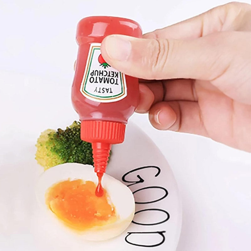 Mini Plastic Squeeze Bottle Pack Of 2